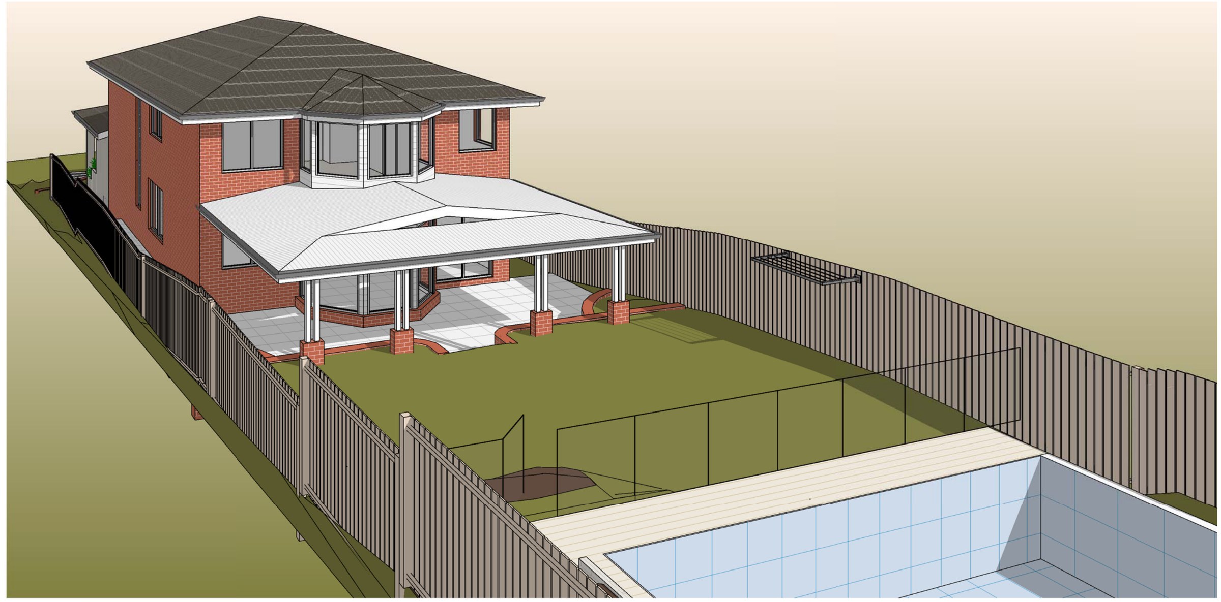 Como garage and pool terrace — image 8