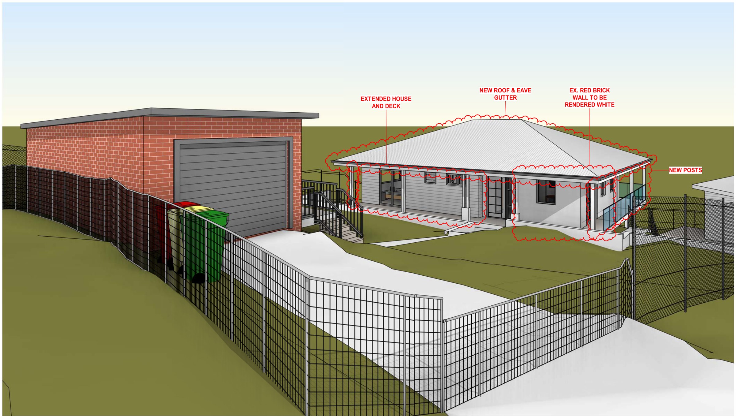 Como hillside extension — Alterations & additions, Como