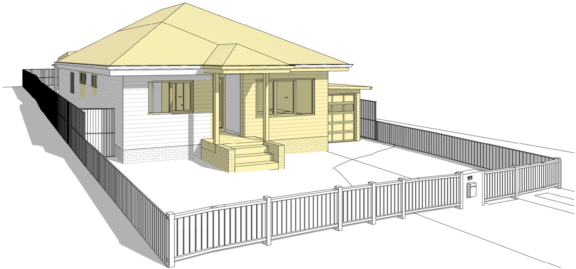 Como master suite and garage — image 3