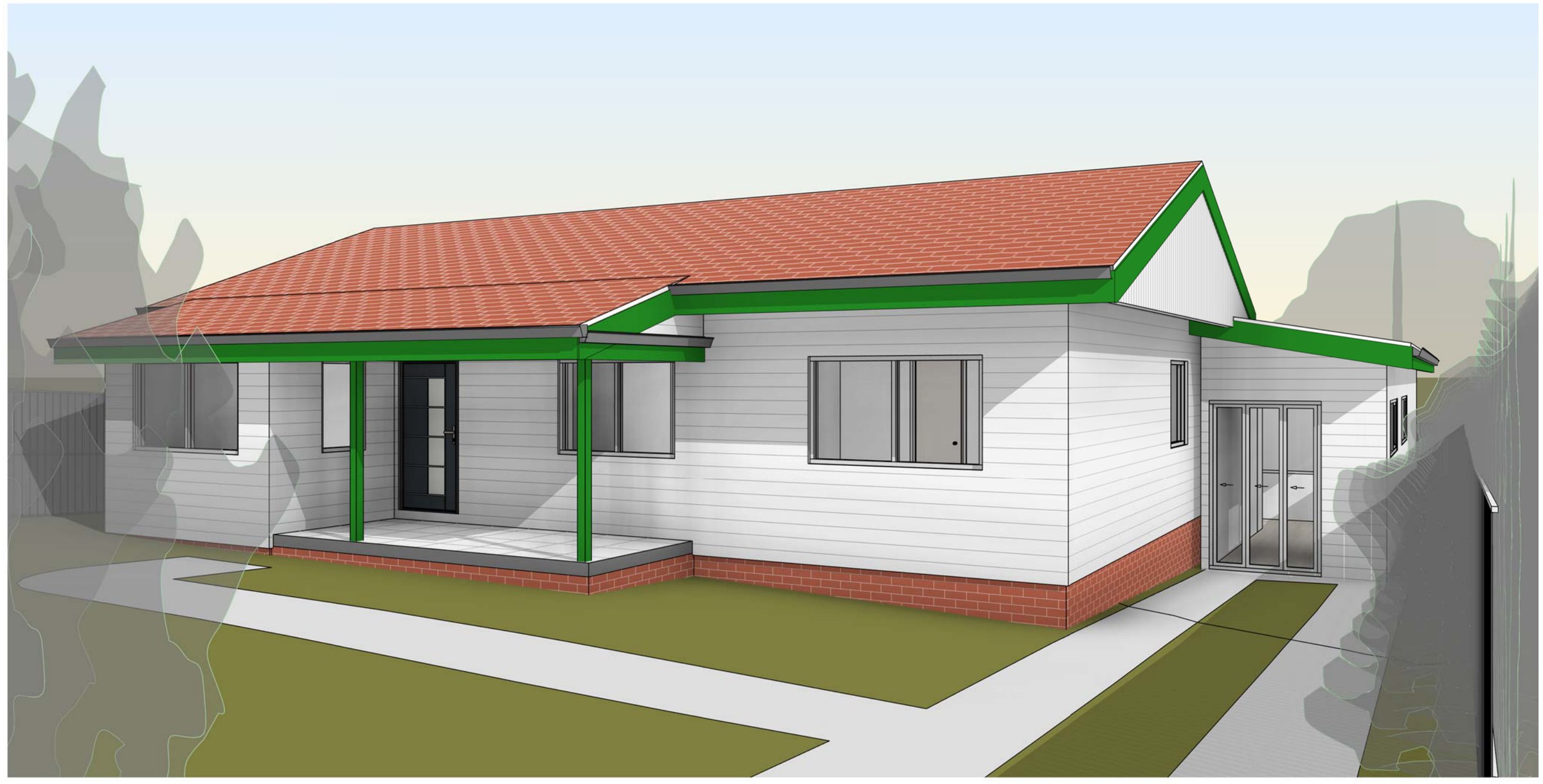 Engadine rear extension — Alterations & additions, Engadine