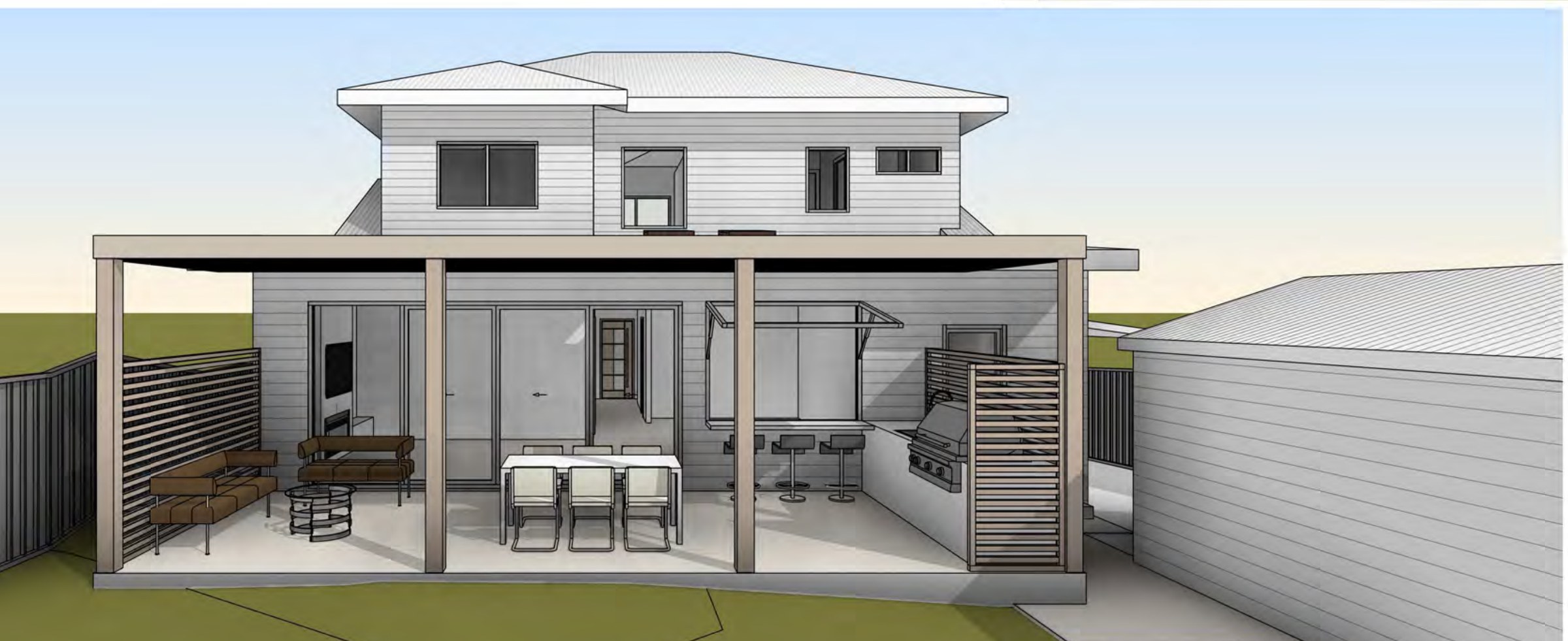 Gymea alfresco and pool bathroom — image 5