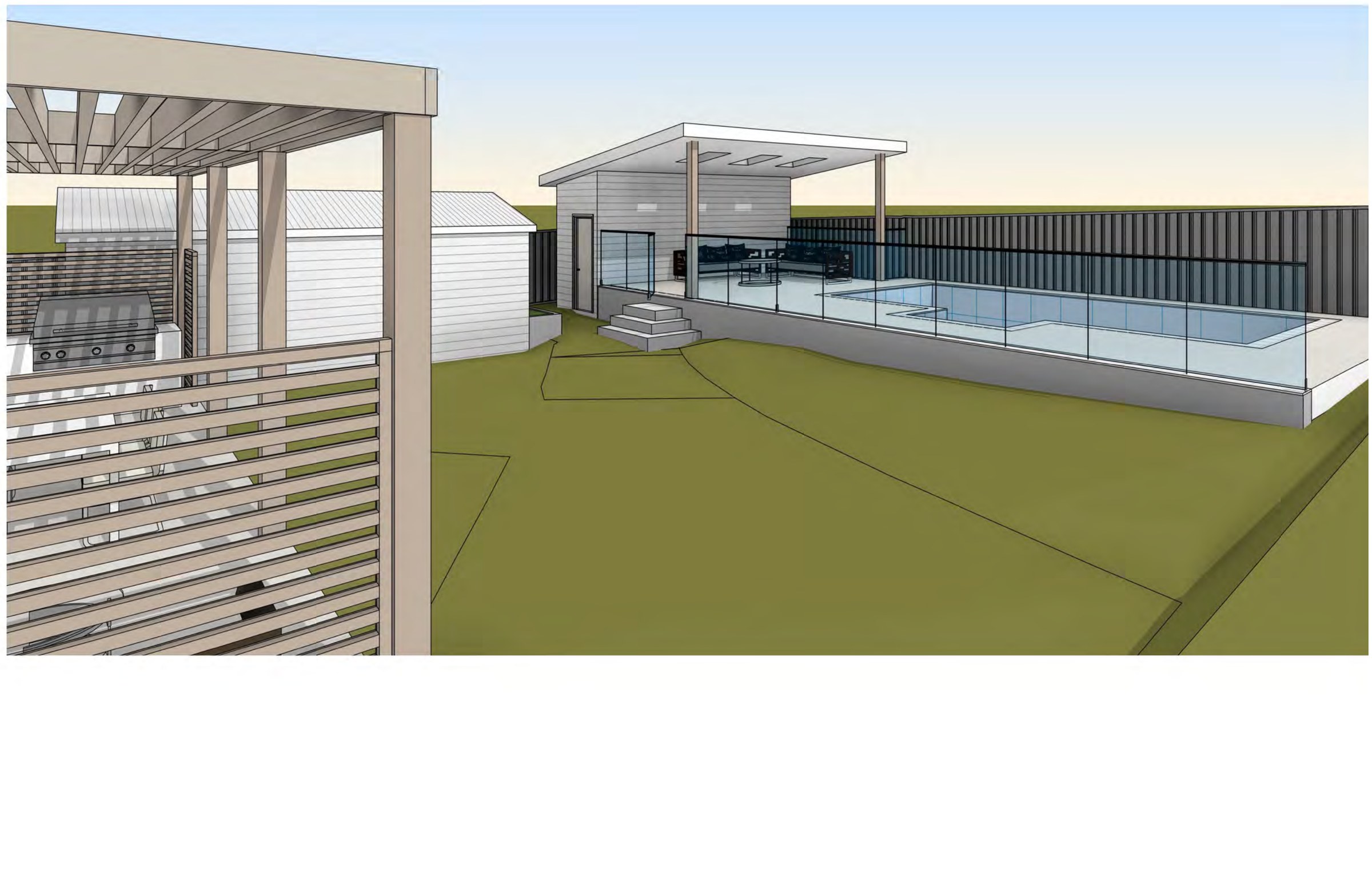 Gymea alfresco and pool bathroom — image 3