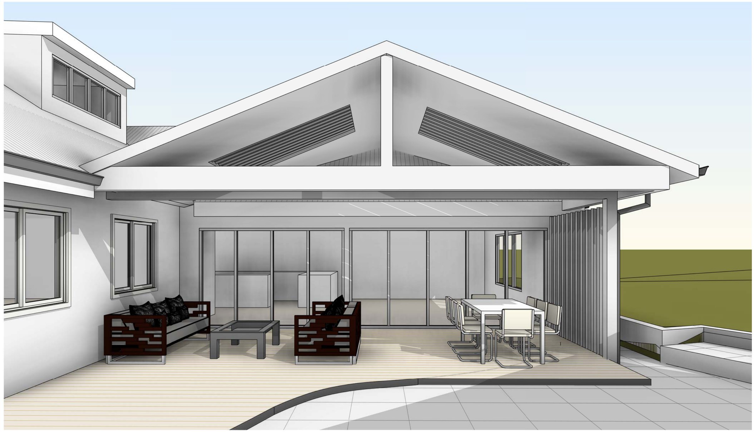 Yowie Bay terrace pergola — image 5
