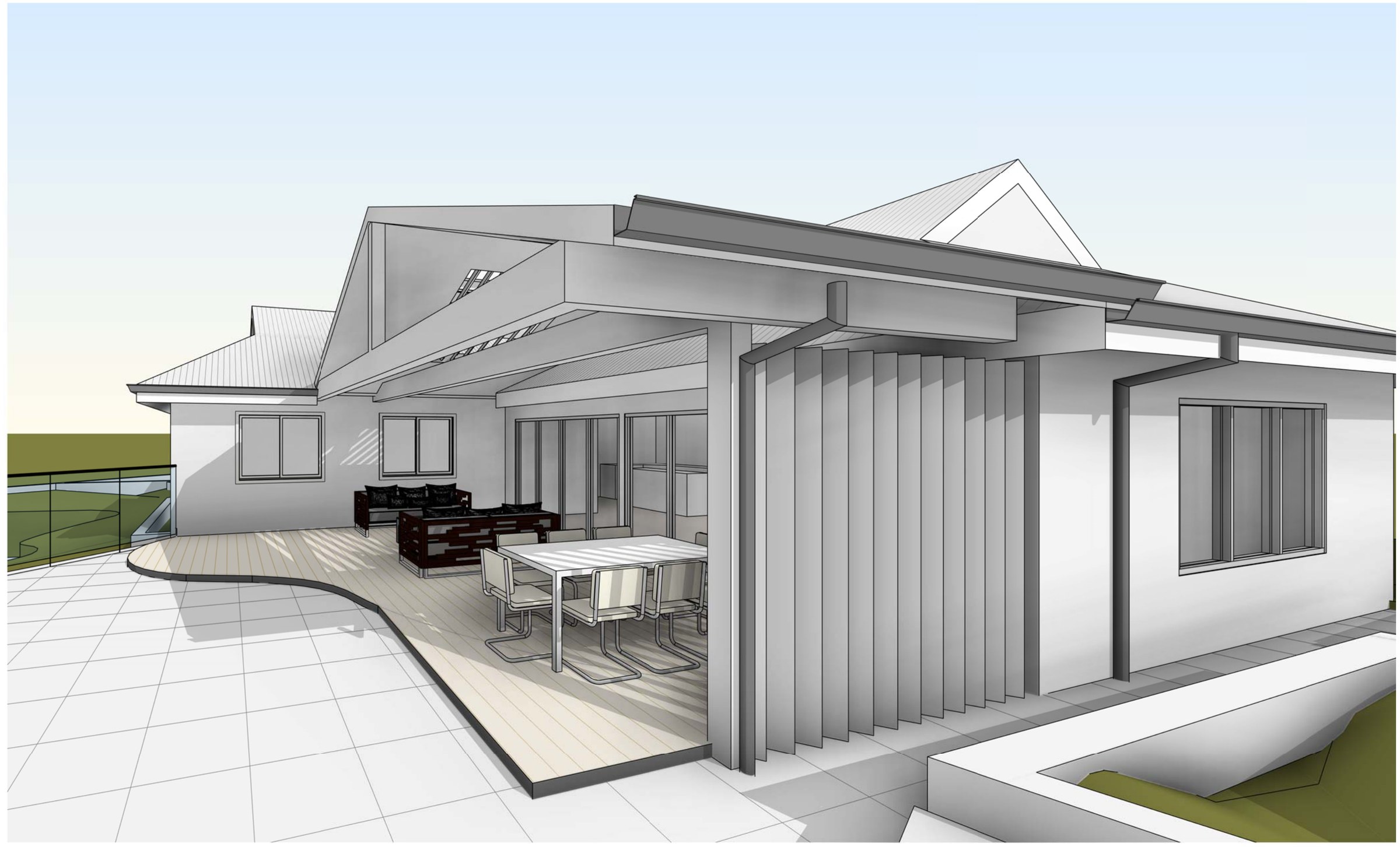 Yowie Bay terrace pergola — image 3