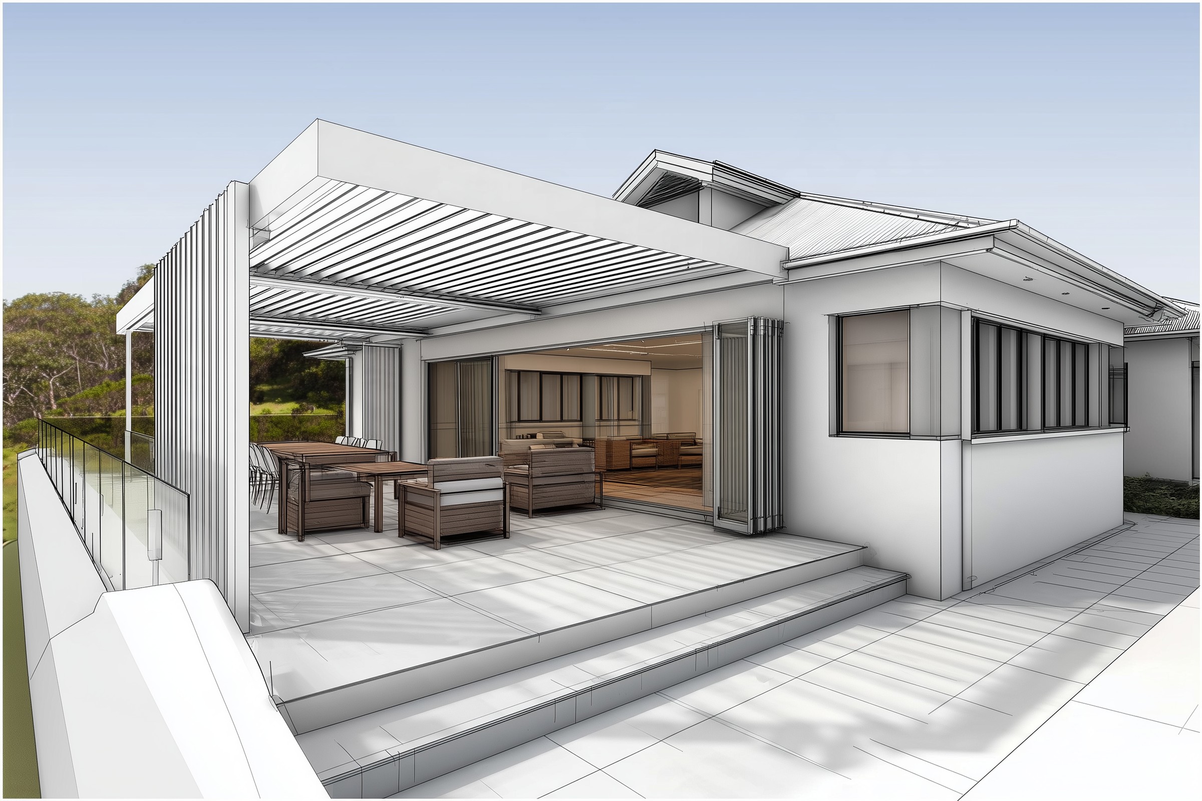 Yowie Bay terrace pergola — image 2